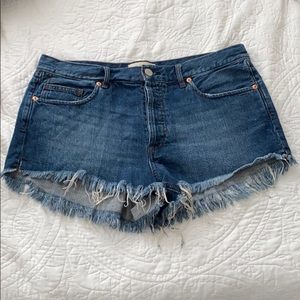 FREE PEOPLE CUT OFF DENIM SHORTS